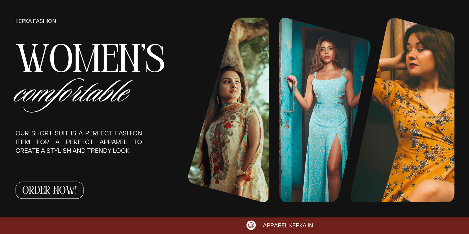 Black Red Minimalist Fashion Product Introduction Landscape Banner