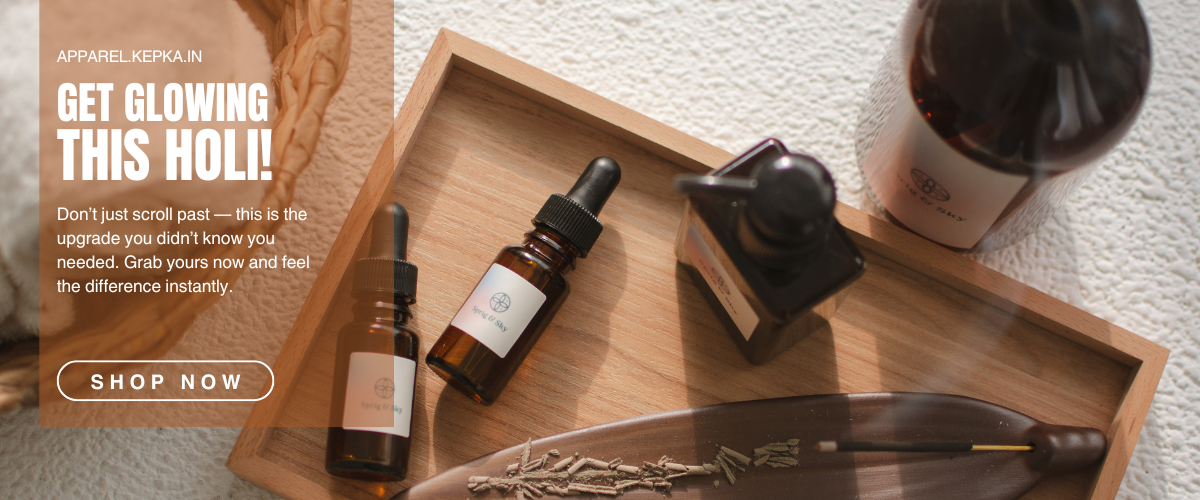 Brown Photo Centric Holi Festival Sale Website banner